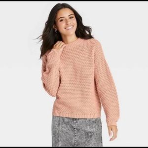 Chunky pink sweater